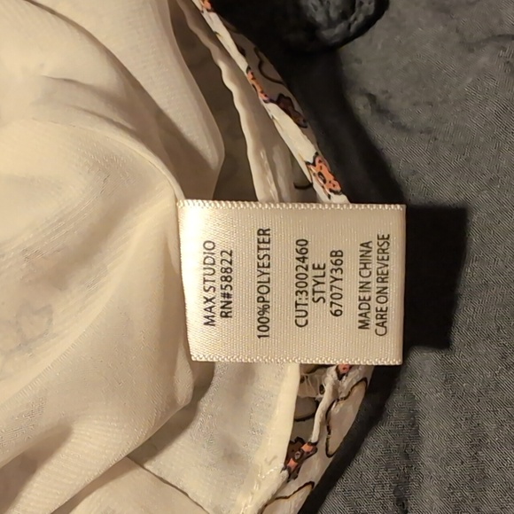 2/$10 Max Studio sleeveless ruffle neck top - Picture 5 of 5